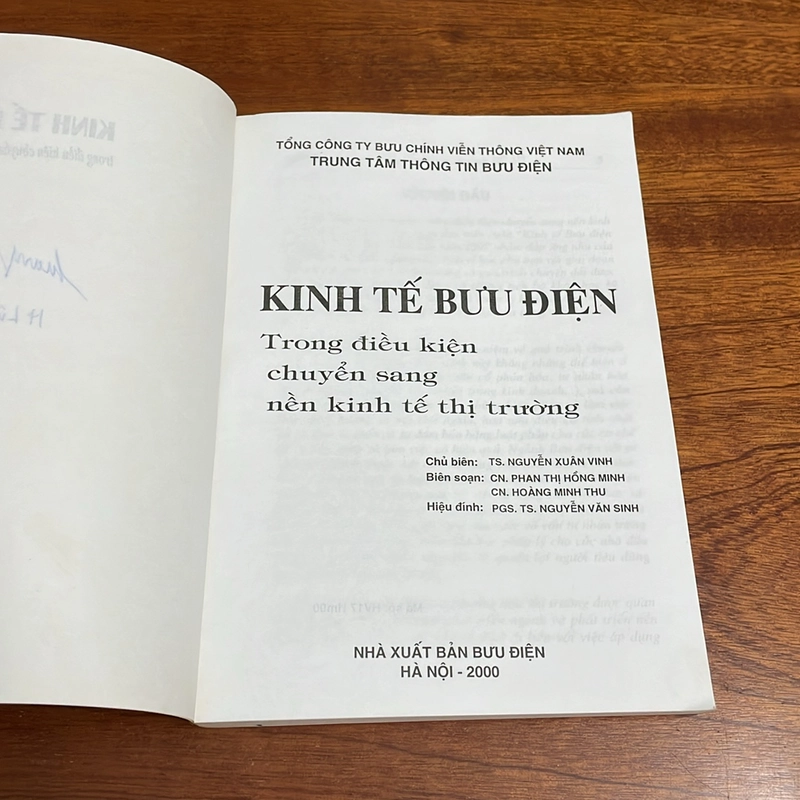 II Kinh Tế Bưu Điện _ Trong Điều Kiện Chuyển Sang Nền Kinh Tế Thị Trường - 2000 503645