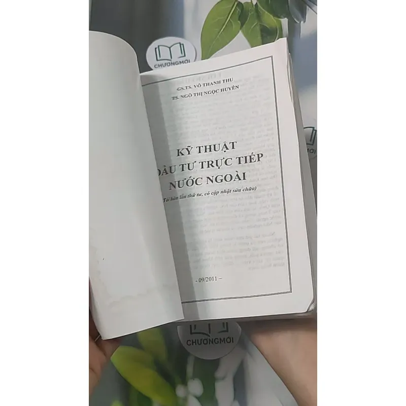 Kỹ thuật đầu tư trực tiếp nước ngoài - GS TS Võ Thanh Thu 688445