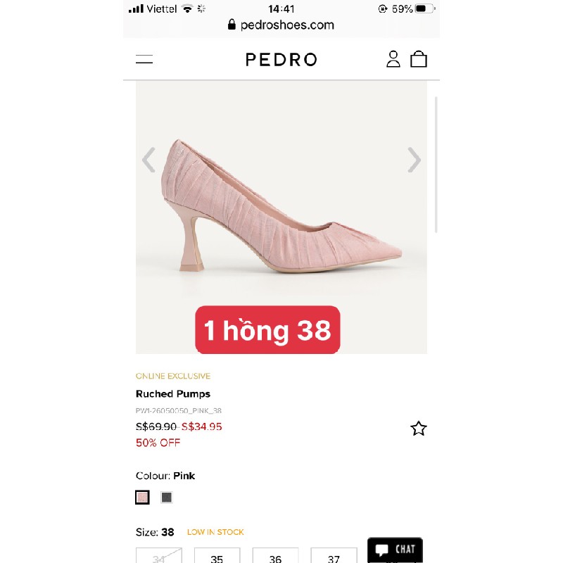 Giày Pedro sz 36, 38 1389