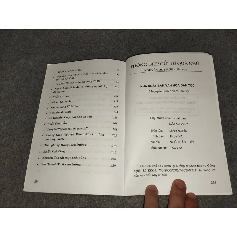 THÔNG ĐIỆP TỪ QUÁ KHỨ 991118
