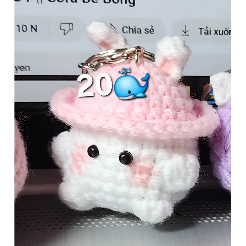 Nóc khóa thỏ nấm cute 517429