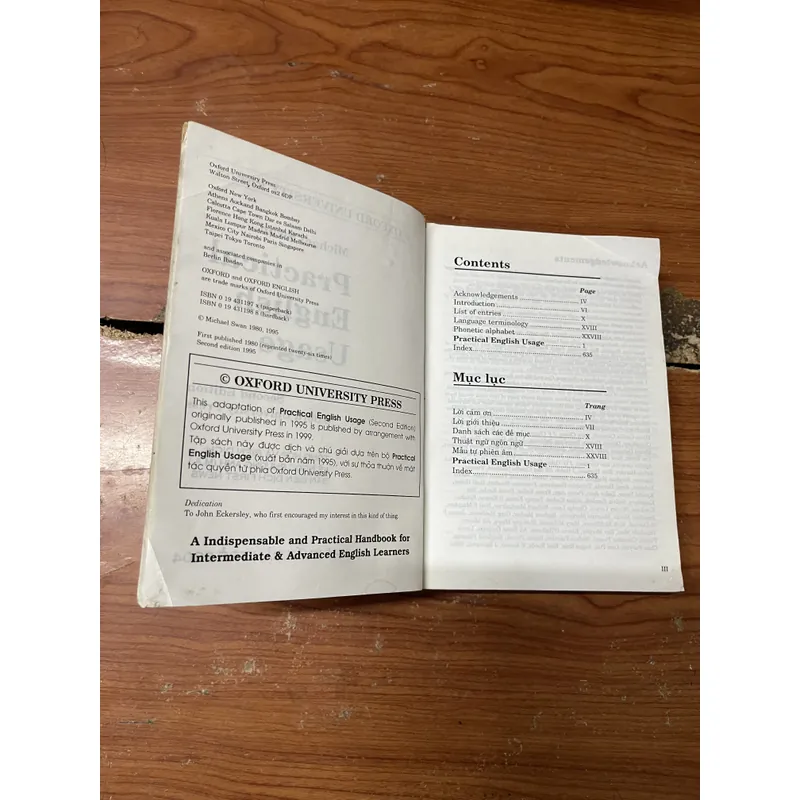 605 ĐỀ MỤC NGỮ PHÁP TIẾNG ANH- PRACTICAL ENGLISH USAGE- MICHAEL SWWAN 602223