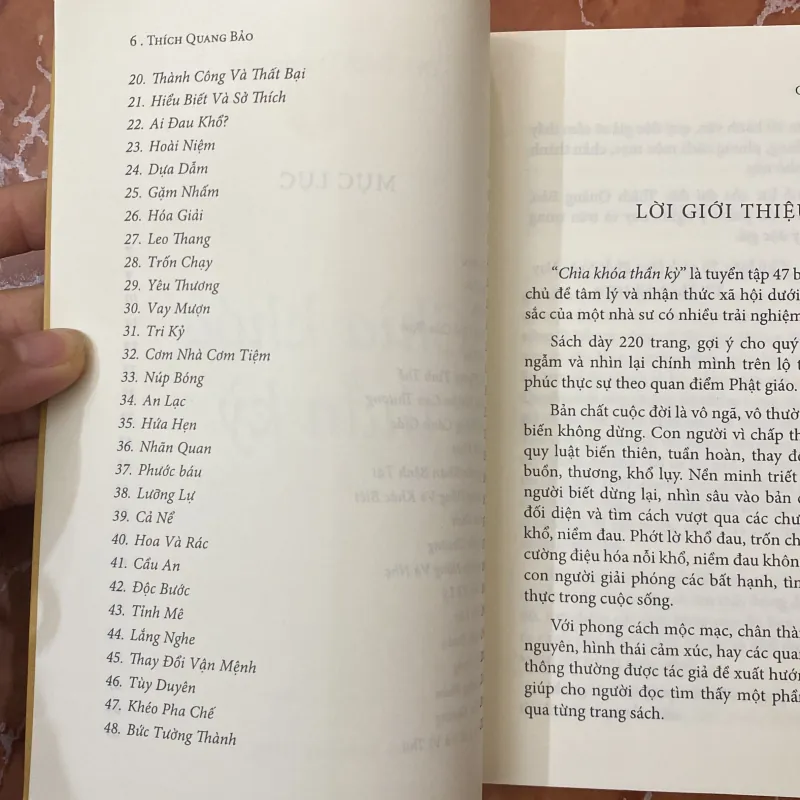 Chìa khoá thần kỳ - đđ Thích Quang Bảo (chữ ký) 798195