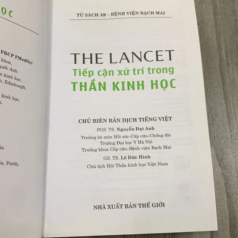 The lancet tiếp cận xử lý trong thần kinh học. 5a1 707585