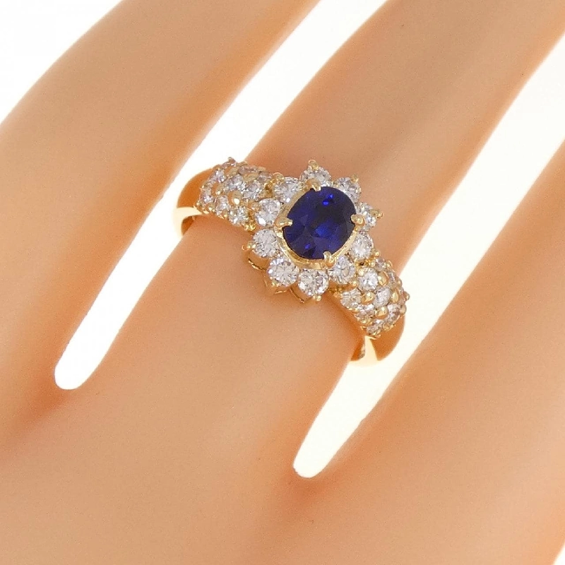 Nhẫn Sapphire K18YG 0.62CT 673093
