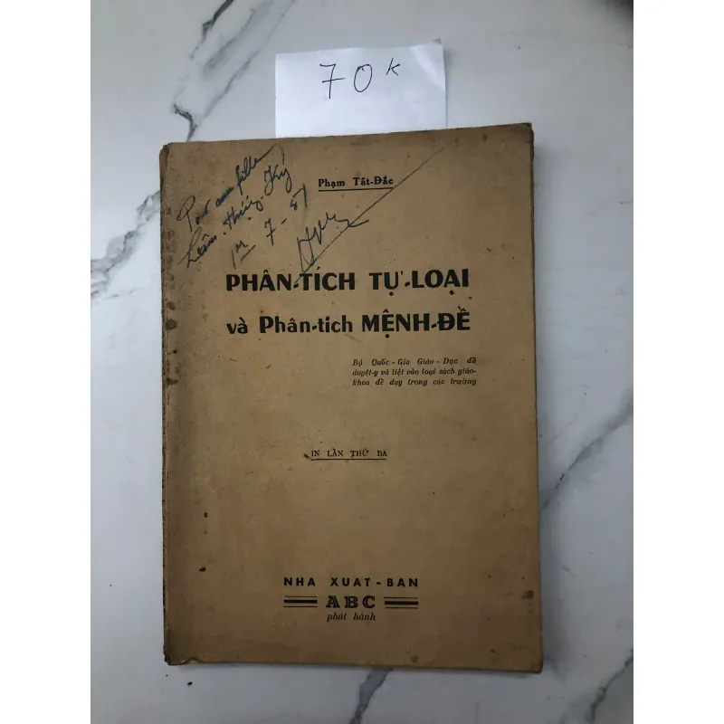 Phân-tích Từ-loại và Phân-tích Mệnh-đề - Phạm Tất Đắc 602379