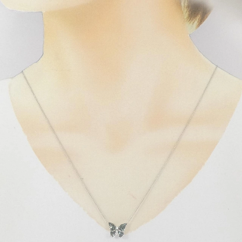 K18WG/K18BG Dây chuyền Alexandrite Bướm 0.43CT - Hàng hiệu Chính hãng 860047