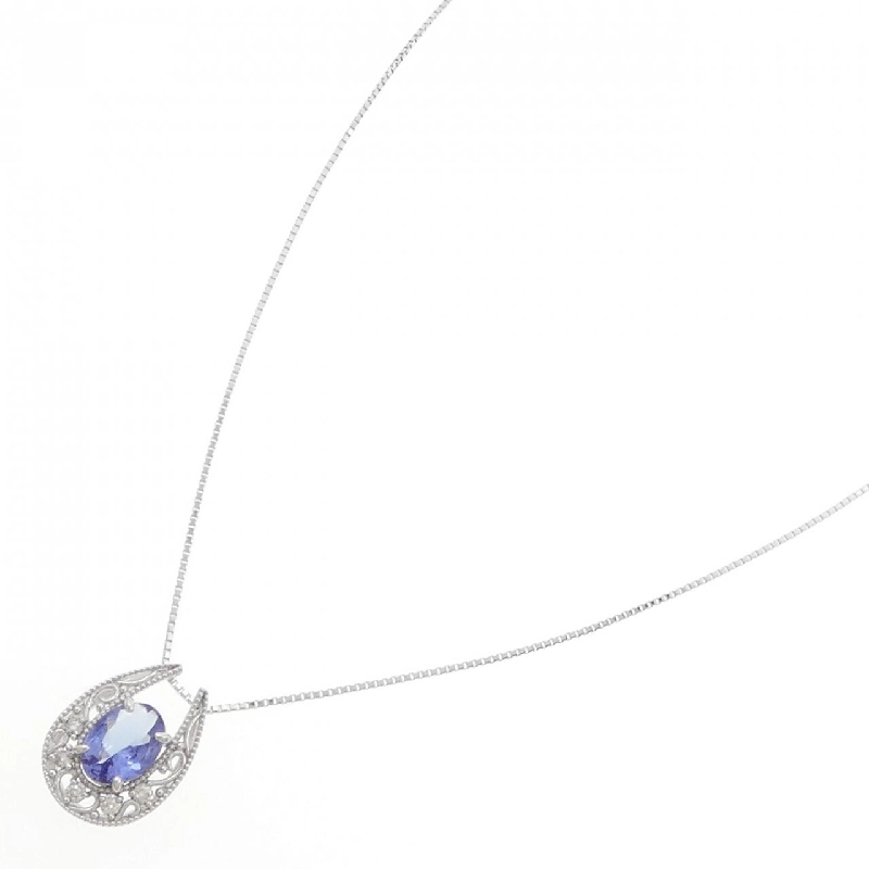 K18WG Đá Tanzanite Dây Chuyền 0.87CT - Hàng hiệu Chính hãng 859169