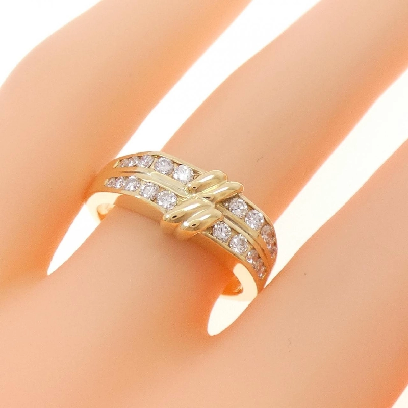 Nhẫn kim cương 750YG 0.41CT - Hàng hiệu Authentic 854708