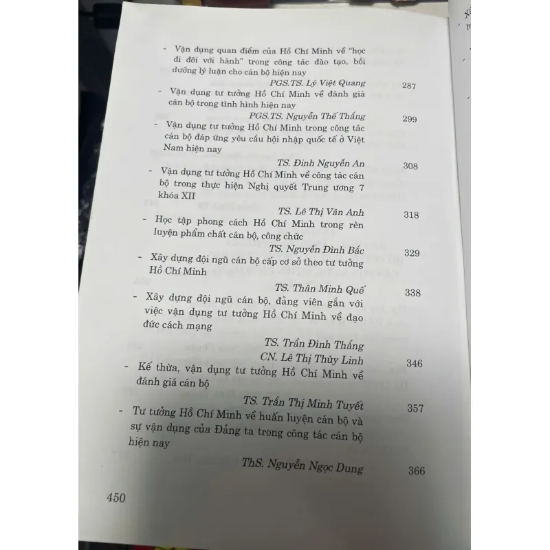 SÁCH TƯ TƯỞNG HỒ CHÍ MINH VỀ CÁN BỘ 700681