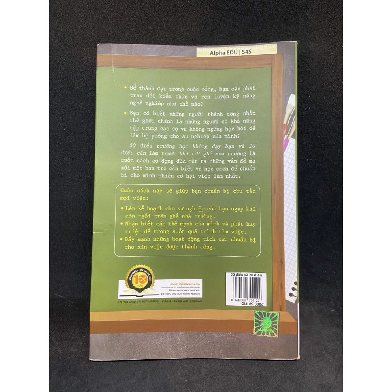 50 điều trường học không dạy bạn và 20 điều cần làm trước khi rời ghế nhà trường Mới 90% SBM0301 65148