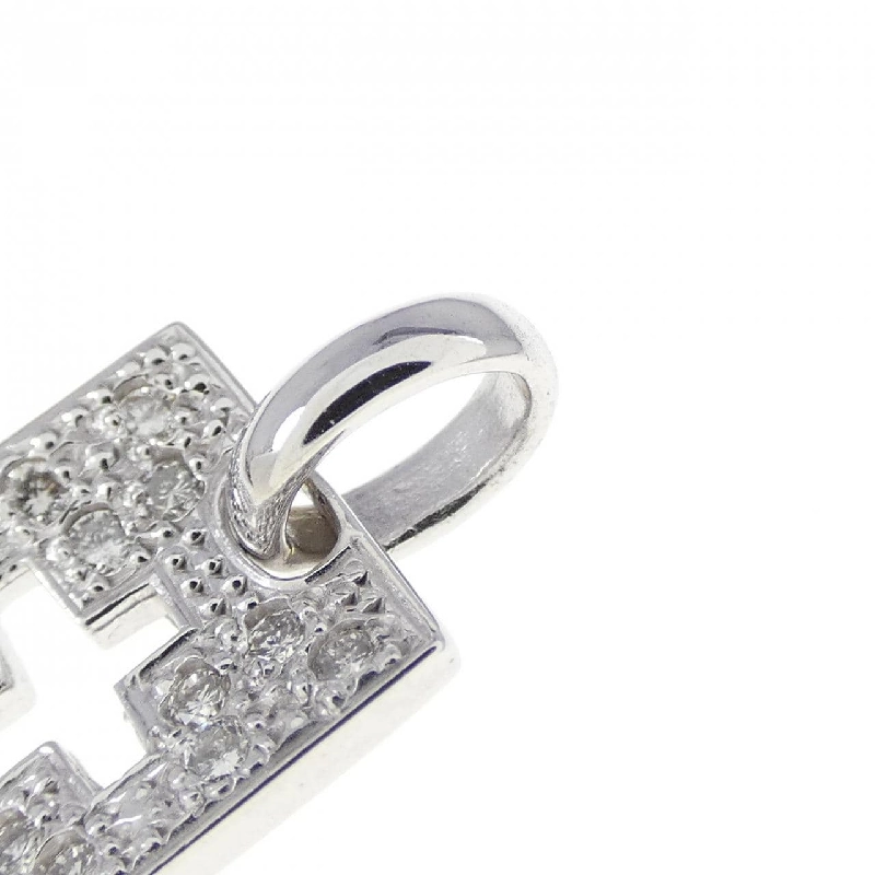 K18WG Đeo chéo Kim cương Pendant 0.21CT - Hàng hiệu Chính hãng 865121