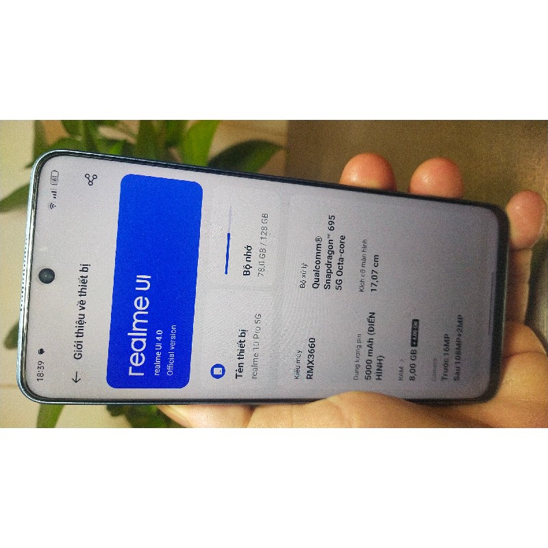 Điện thoại realme 20 pro 5Gr 60481