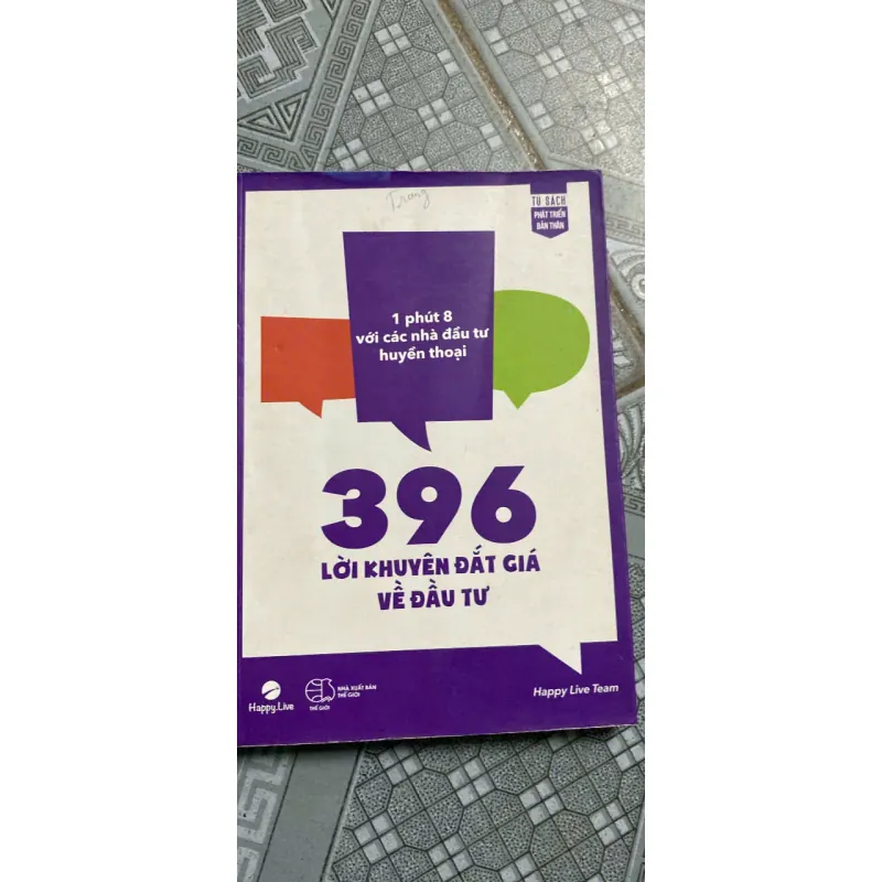 396 Lời Khuyên Đắt Giá Về Đầu Tư, Mới 80% (Min) 1001782