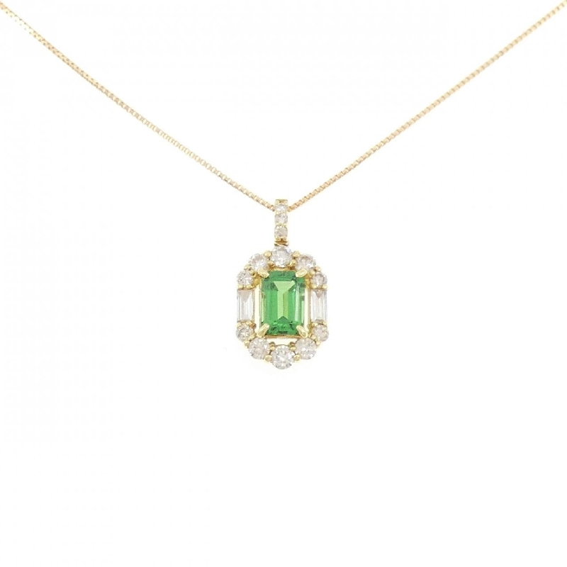 Dây chuyền Garnet K18YG 0.64CT - Hàng hiệu Chính hãng 858609