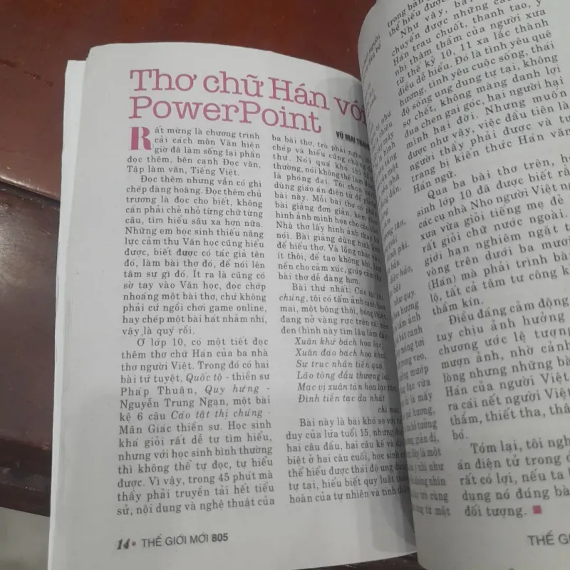 THẾ GIỚI MỚI số 805 ngày 13.10.2008 1030751