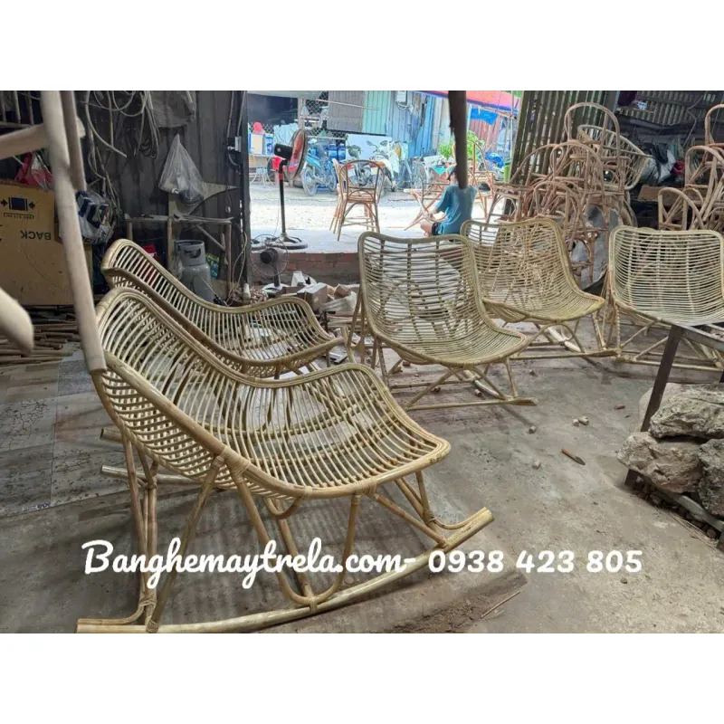 Ghế thư giãn bập bênh mây tre 957477