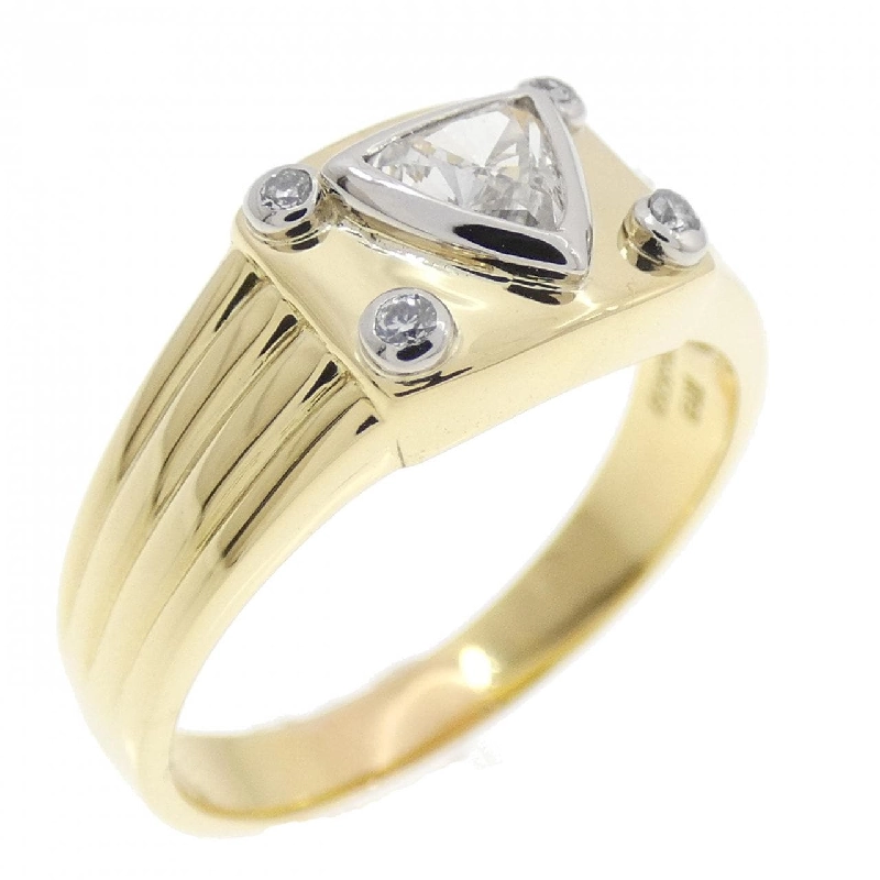 Nhẫn kim cương K18YG/PT900 0.316CT 666464