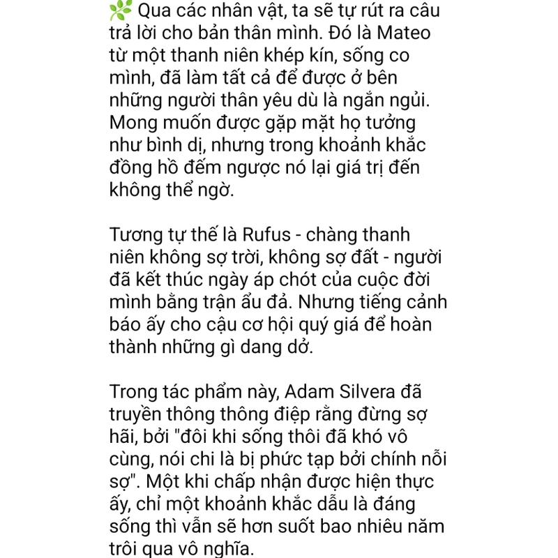 Thời khắc còn lại - Adam Silvera 540344
