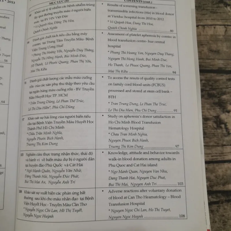 Y Học TpHCM. ĐH Y Dược- Chuyên đề Truyền máu Huyết học số 5 .2013. 778147