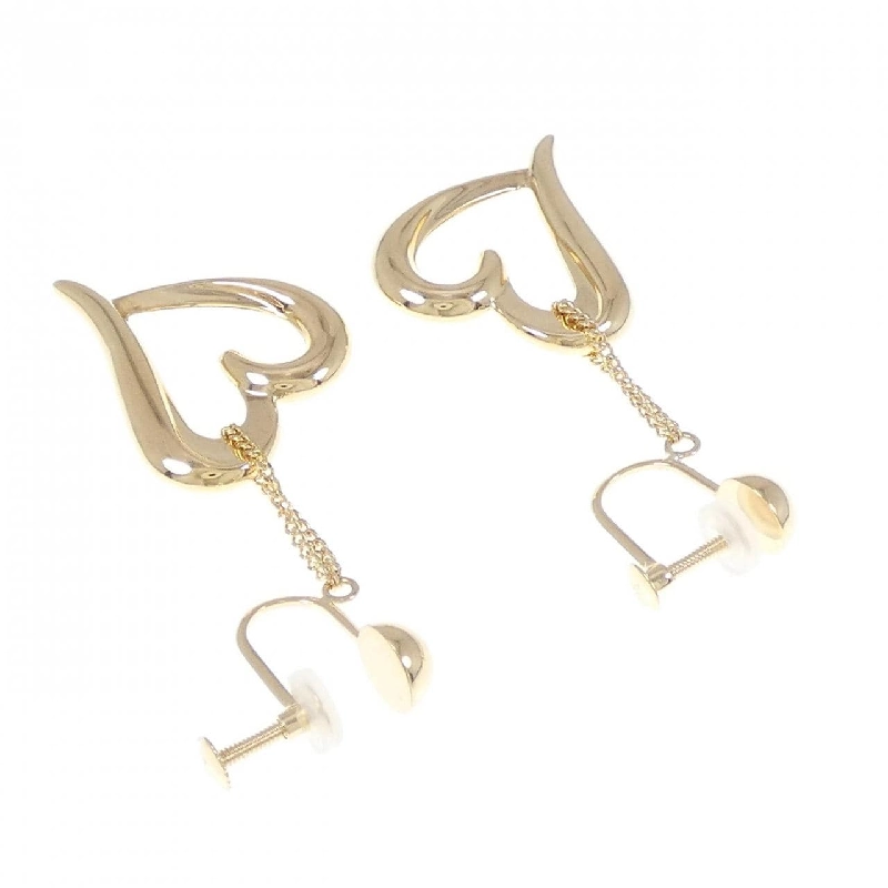 K18YG Bông tai hình trái tim - Hàng hiệu Chính hãng 873454