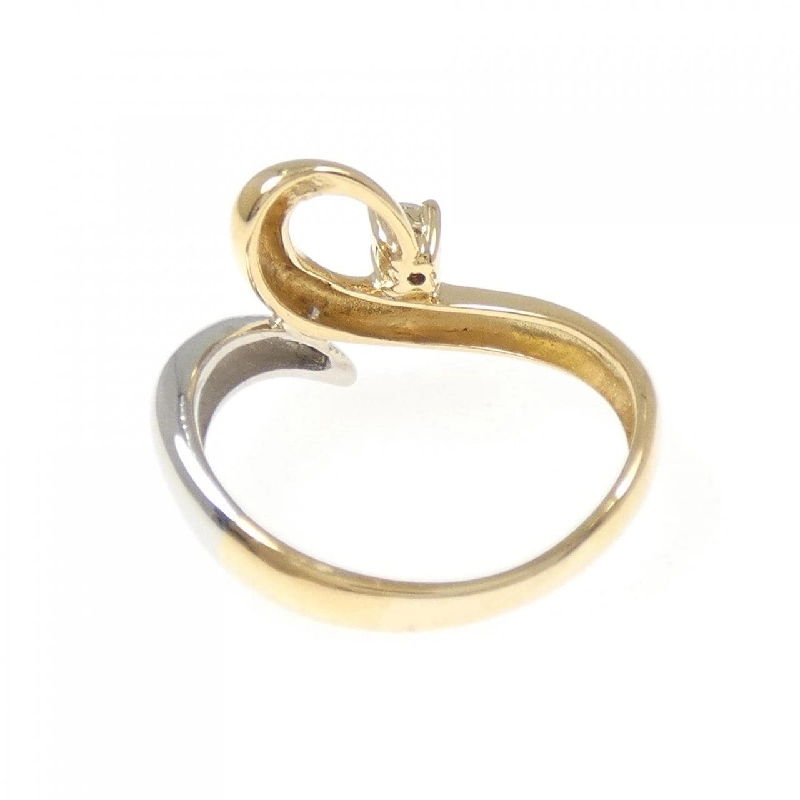 Nhẫn kim cương K18YG/PT900 0.08CT 669217