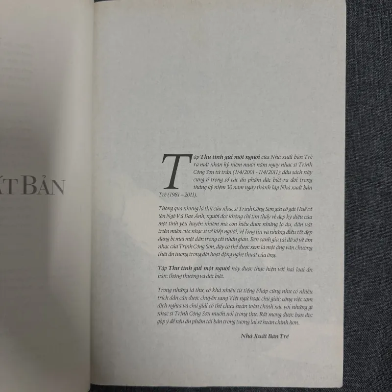 Thư tình gửi một người - Trịnh Công Sơn 761095