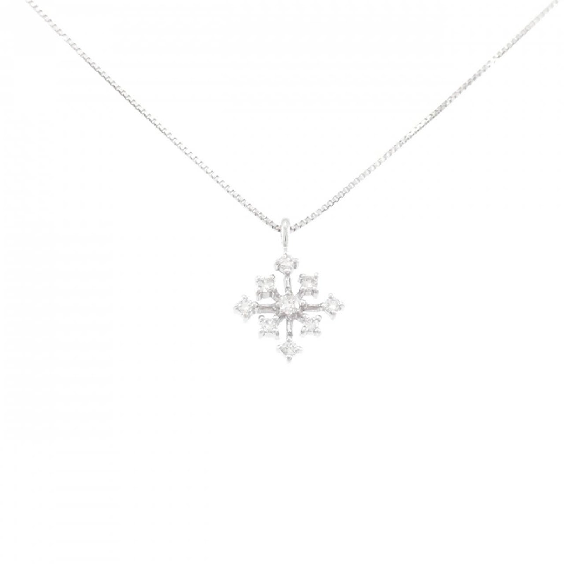 K18WG Dây chuyền kim cương 0.10CT - Hàng hiệu Chính hãng 862252