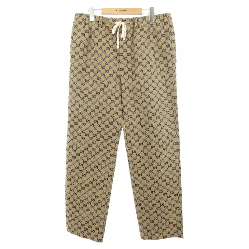 Gucci GUCCI Quần vải canvas GG có chữ G lồng vào nhau bằng da 658090 Z8AOV - Hàng hiệu Chính hãng 888985