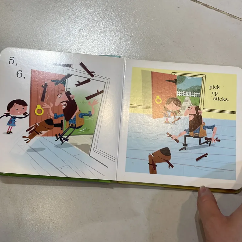 NGOẠI VĂN tiếng anh trẻ em: usborne baby board books - 1,2 buckle my shoe  1027591