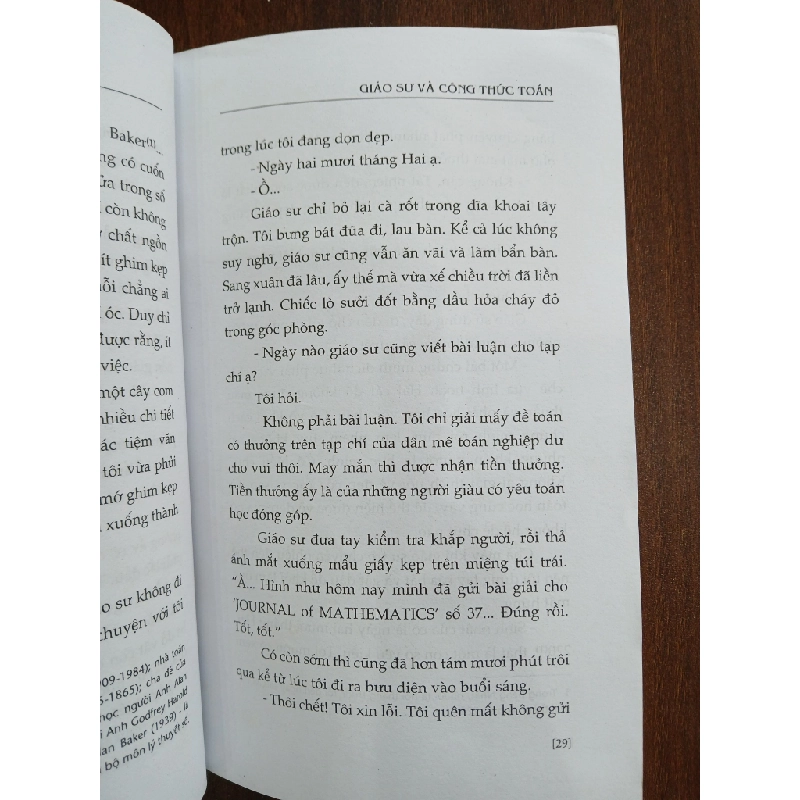 Giáo sư và công thức toán (The Housekeeper and the Professor)<br>Yoko Ogawa 539480