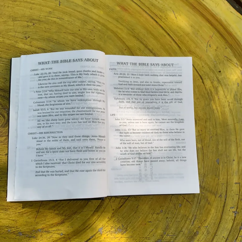 HOLY BIBLE- PLACED BY THE GIDEONS 797302