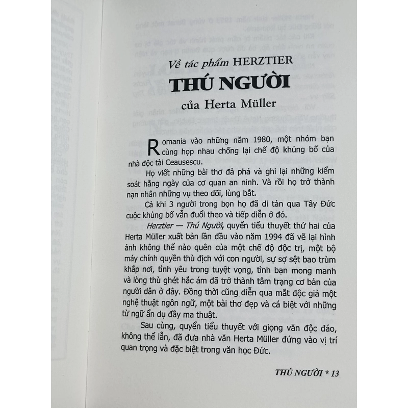 Thú người (Herta Muller) 463616