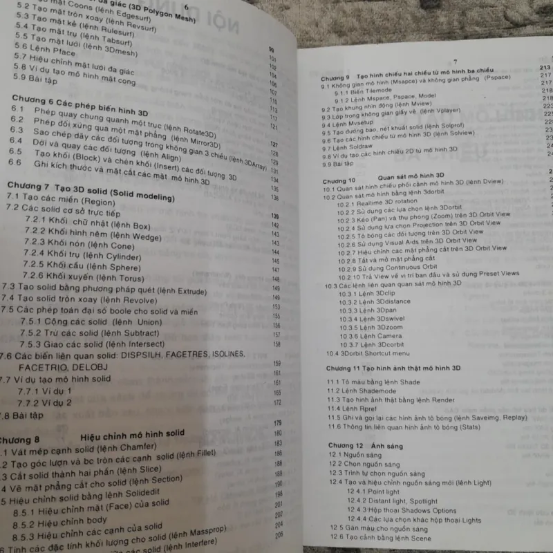 Thiết kế mô hình 3 chiều AUTOCAD. Tiến sỹ Nguyễn Hữu Lộc.  745169