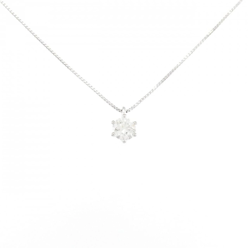 K18WG Solitaire Dây chuyền kim cương 0.327CT - Hàng hiệu Chính hãng 860918