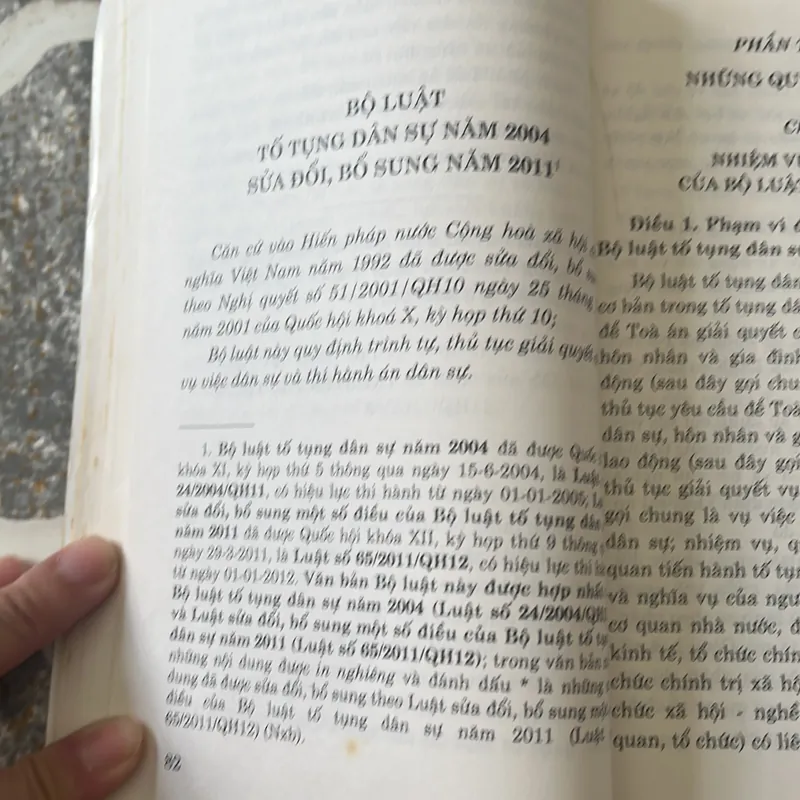 Bộ luật Tố tụng dân sự 2004 sửa đổi 2011 711318