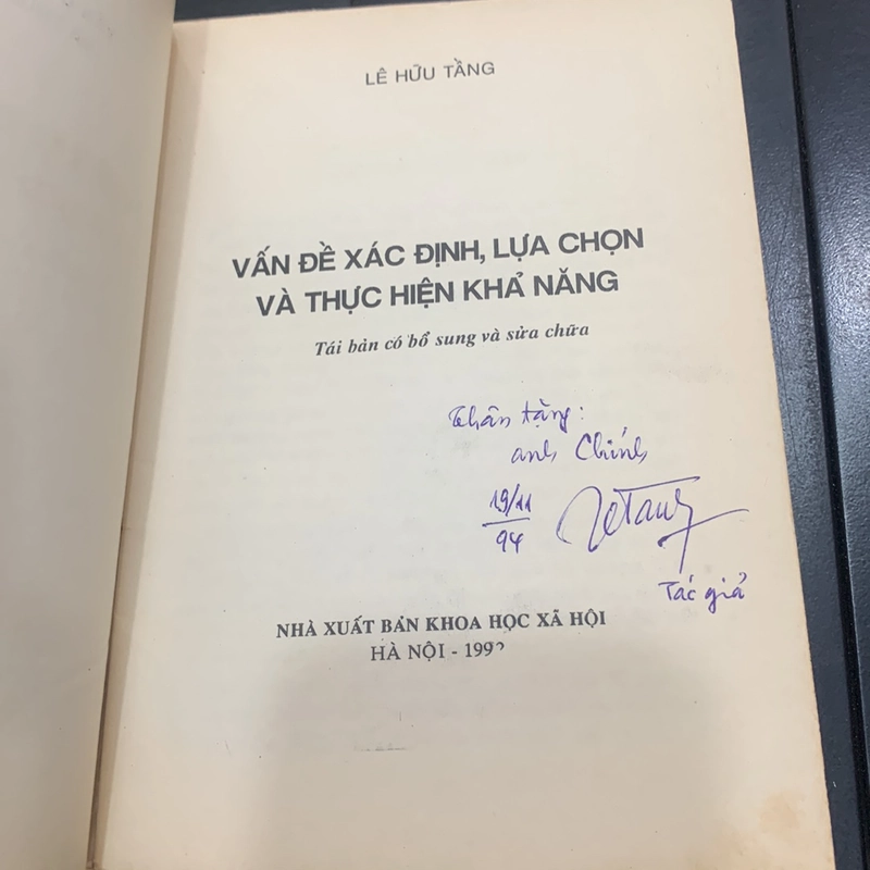 VẤN ĐỀ XÁC ĐỊNH LỰA CHỌN VÀ THỰC HIỆN KHẢ NĂNG 278735