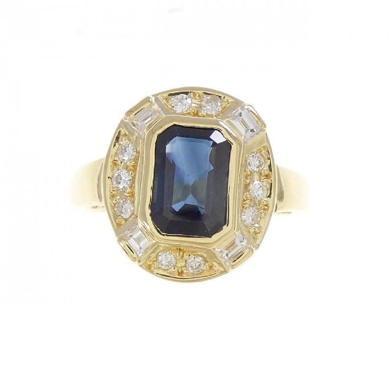 Nhẫn Sapphire K18YG 1.08CT - Hàng hiệu Chính hãng 853370