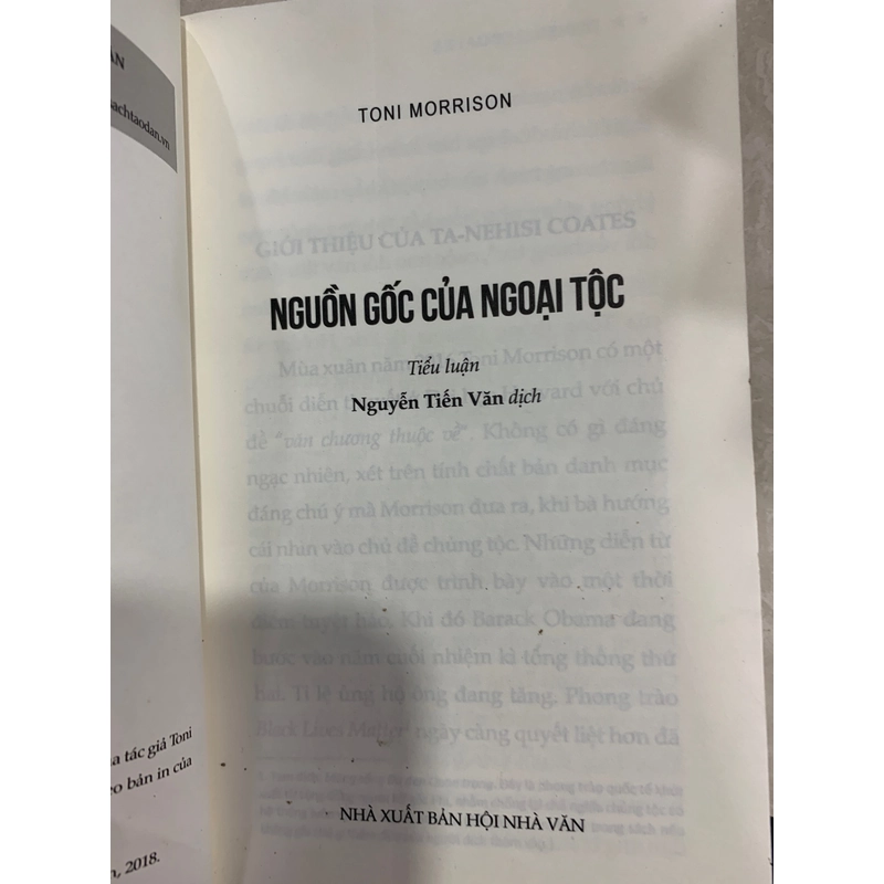 NGUỒN GỐC CỦA NGOẠI TỘC - TONI MORRISON 278112