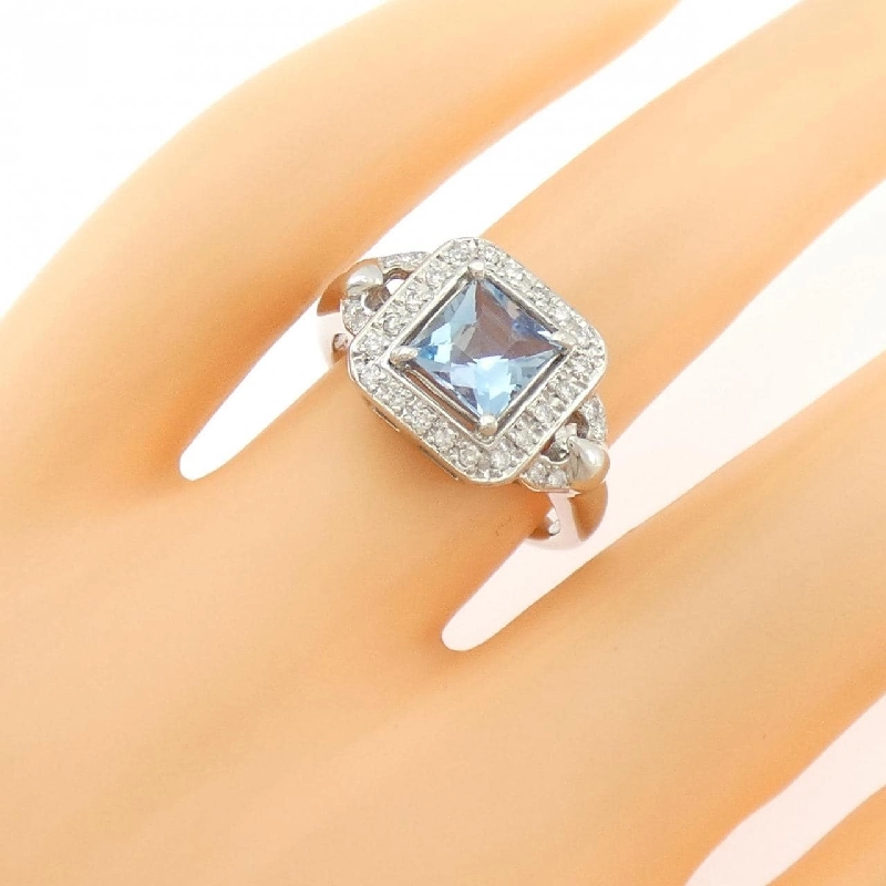Nhẫn Aquamarine PT900 0.93CT - Hàng hiệu Chính hãng 850777