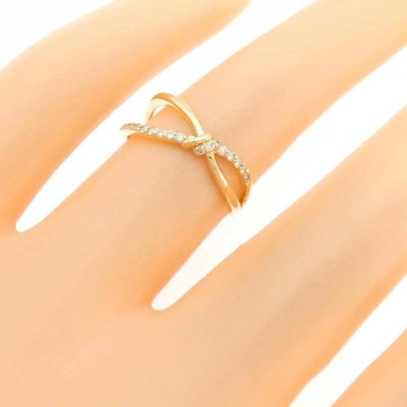 Nhẫn kim cương K18YG 0.10CT 670683