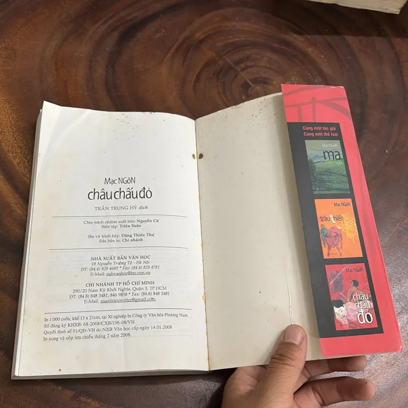 II Văn Học Trung Quốc: Châu Chấu Đỏ - Mạc Ngôn - Trần Trung Hỷ (Dịch) - 2008 997981