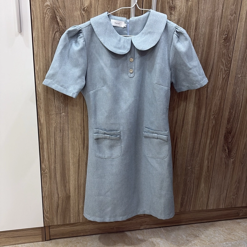 Đầm xanh thiết kế size S 477739