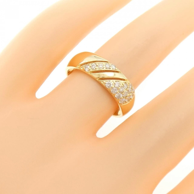 Nhẫn kim cương K18YG 0.25CT 670188