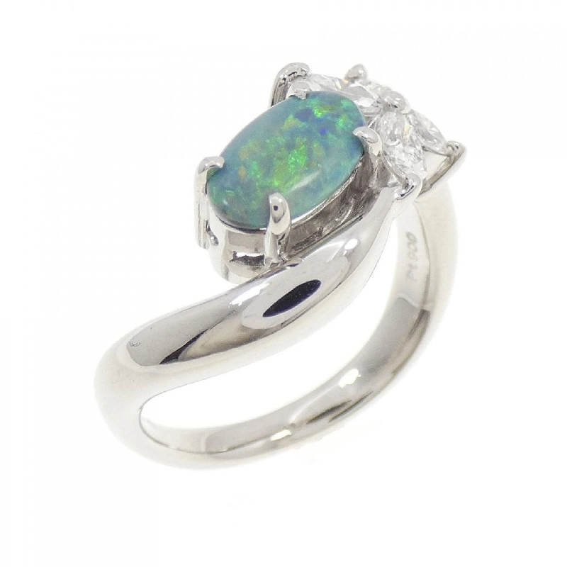 Nhẫn hoa opal đen PT900 0.499CT - Hàng hiệu Authentic 854243