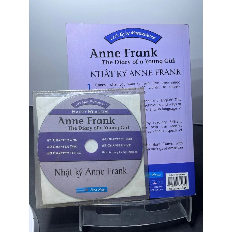 Nhật ký Anne Frank grade 4 800 words 2009 mới 85% bẩn nhẹ bụng sách kèm CD Lets Enjoy Masterpieces HPB1607 HỌC NGOẠI NGỮ 188276