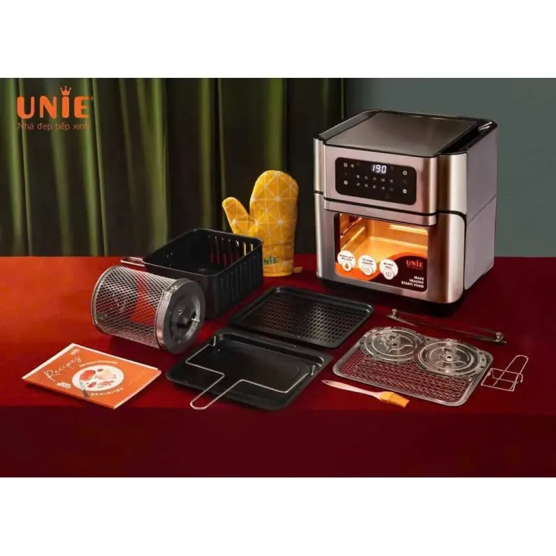 Nồi chiên không dầu UNIE UE-1000 12L, 14 chế độ nấu, bảng điều khiển cảm ứng một chạm 578129