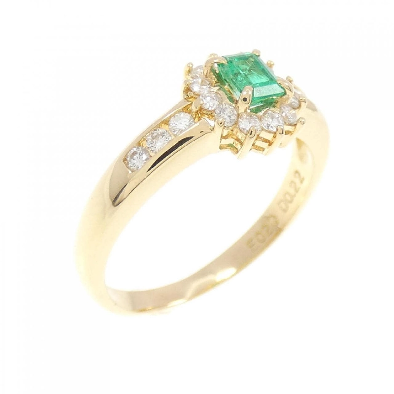 Nhẫn ngọc lục bảo K18YG 0.20CT 673484