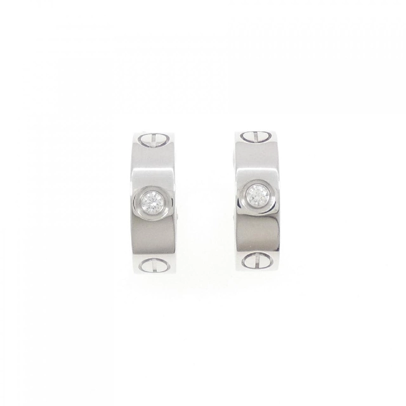 Khuyên tai Cartier Love Half Diamond 666047