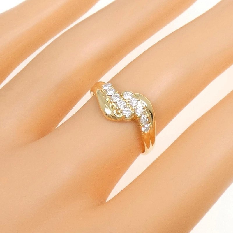 Nhẫn kim cương K18YG 0.30CT 671160